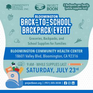 Back to school backpack event b | project boon Back to school backpack event b